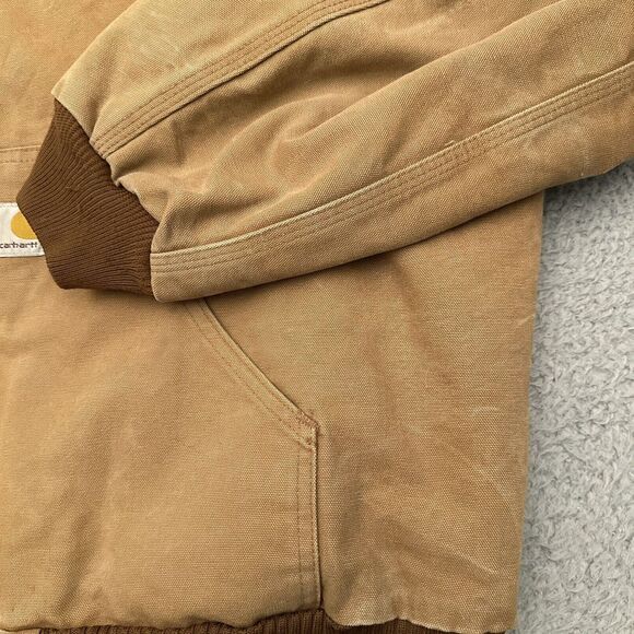 Vintage Carhartt Jacket Men's XL J140 BRN Quilt Lined Distressed Made in USA - Picture 5 of 15